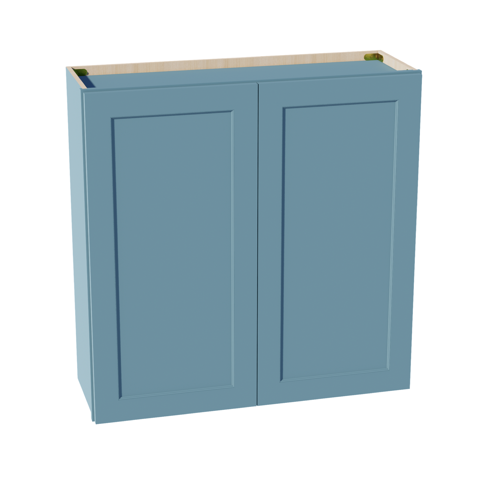 W3636-SG  Wall Cabinet 2 Doors & 2 Shelves - Shaker Style - Green   36"W x 36"H x 12"D