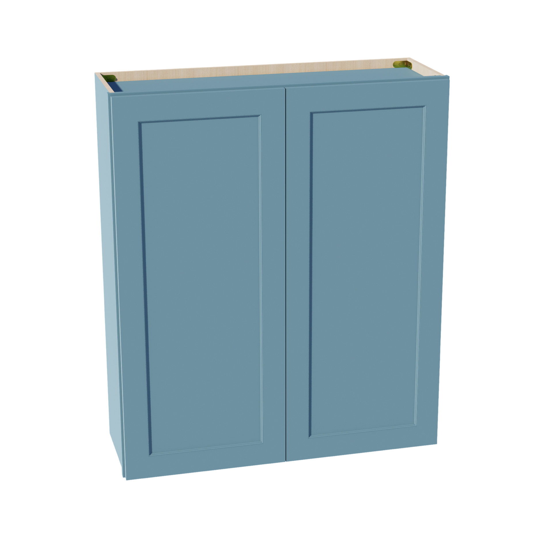 W3642-SG  Wall Cabinet 2 Doors & 2 Shelves - Shaker Style - Green   36"W x 42"H x 12"D