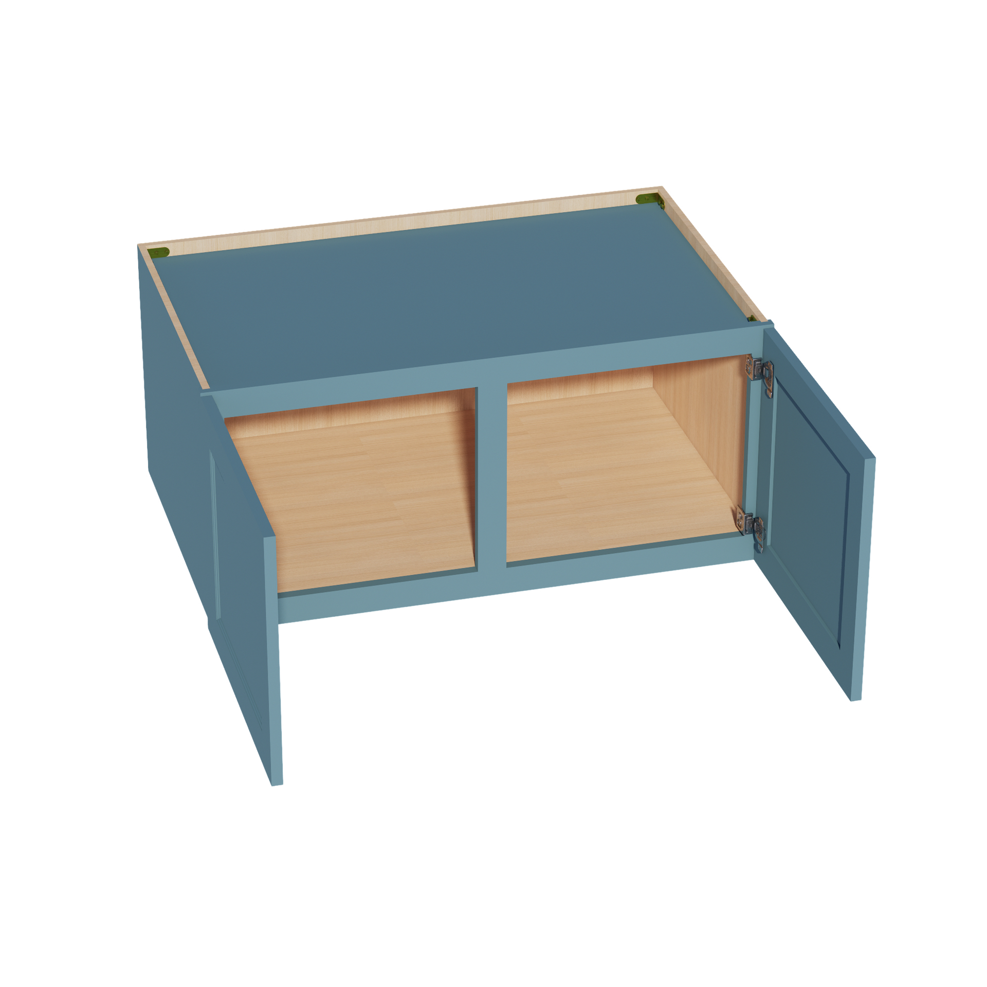 W391824-SG  Wall Cabinet 2 Doors & 2 Shelves - Shaker Style - Green   39"W x 18"H x 24"D