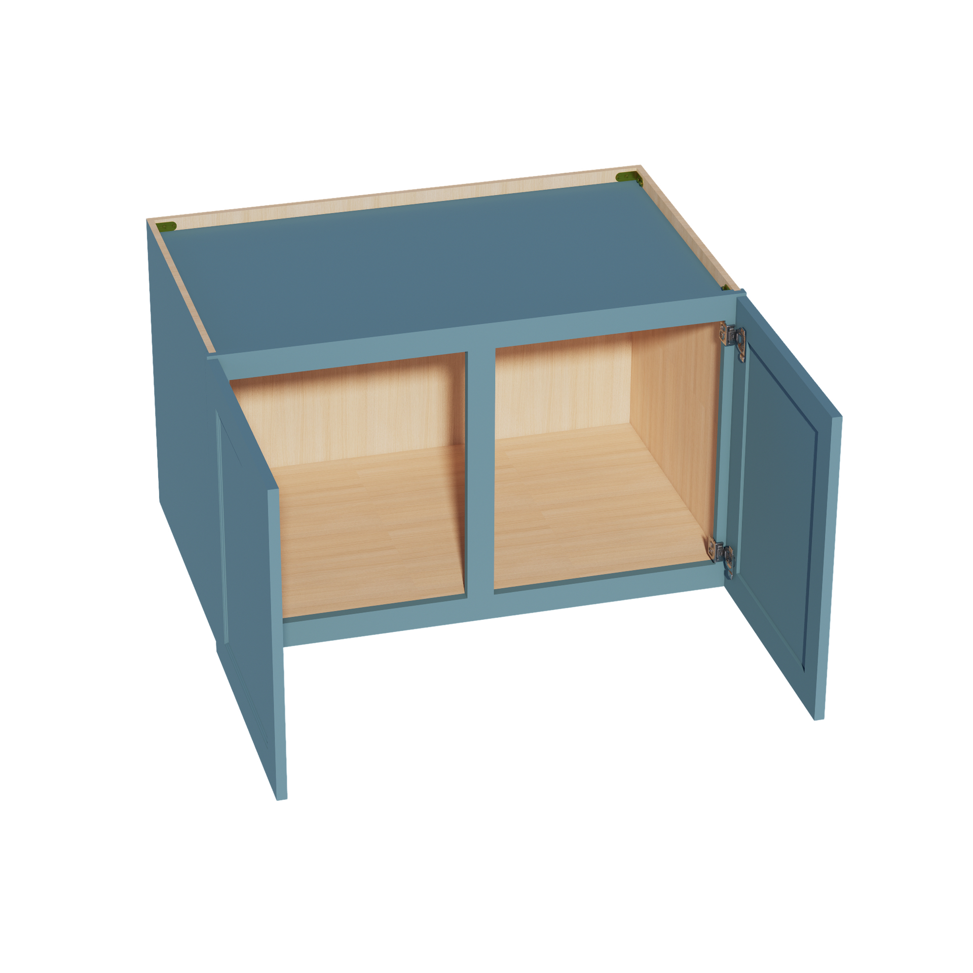 W392424-SG  Wall Cabinet 2 Doors & 2 Shelves - Shaker Style - Green   39"W x 24"H x 24"D