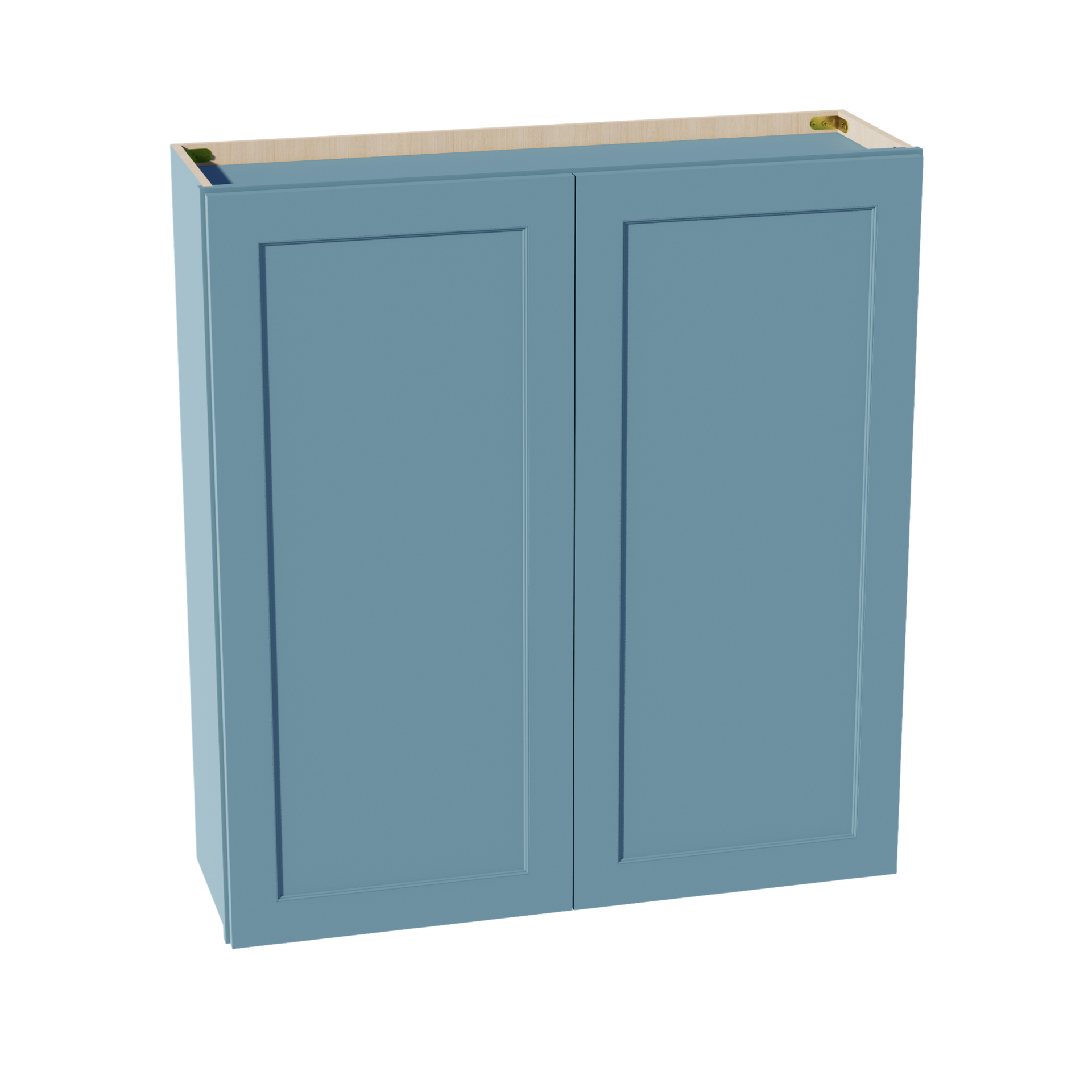 W3942-SG  Wall Cabinet 2 Doors & 2 Shelves - Shaker Style - Green   39"W x 36"H x 12"D
