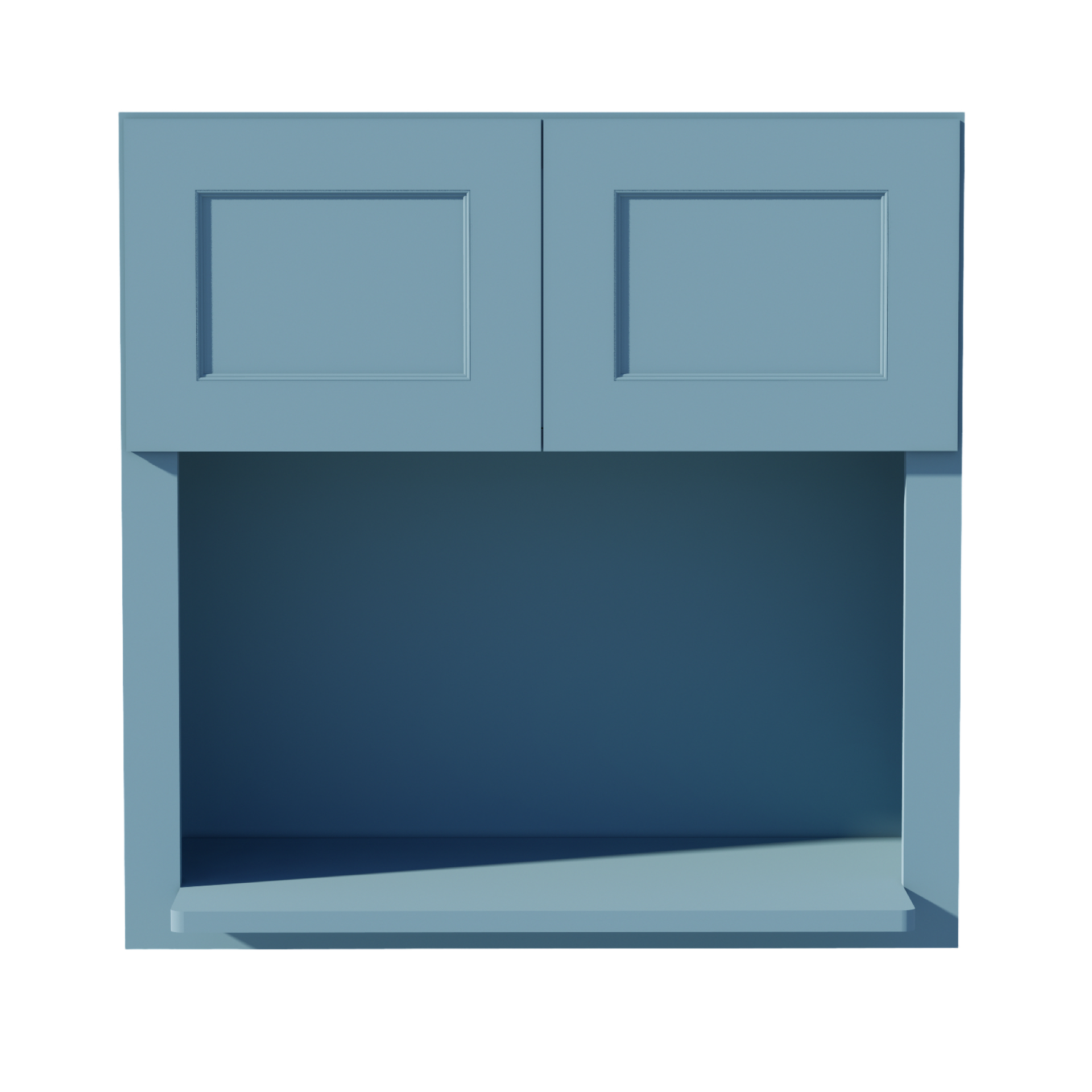 WM3030-SG  Wall Cabinets 2 Doors Wall Built-in Microwave  - Shaker Style - Green   30"W x 30"H x 12"D