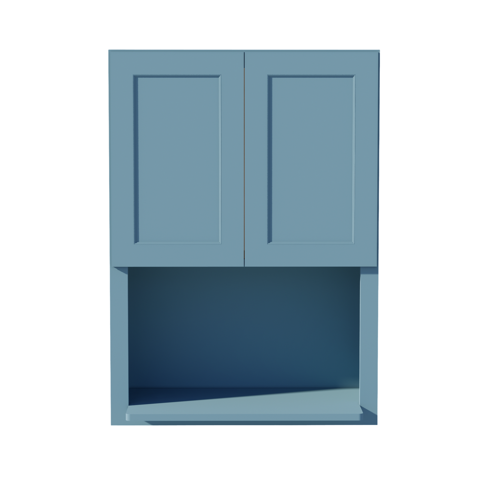 WM3042-SG  Wall Cabinets 2 Doors Wall Built-in Microwave  - Shaker Style - Green   30"W x 42"H x 12"D