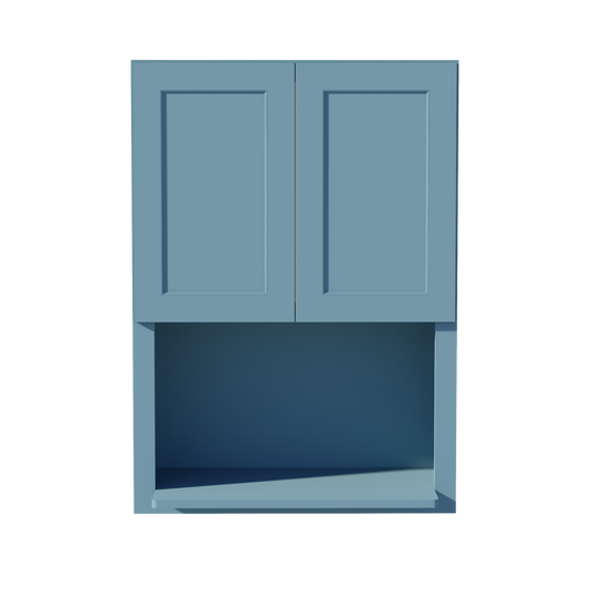 WM3042-SG  Wall Cabinets 2 Doors Wall Built-in Microwave  - Shaker Style - Green   30"W x 42"H x 12"D