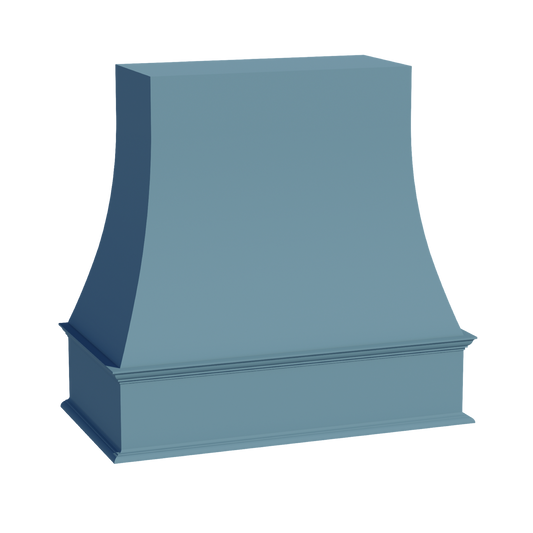 WRH3636-SG  Wood Wall Mounted Range Hood - Shaker Style - Green   36"W x 36"H x 20-1/2"D