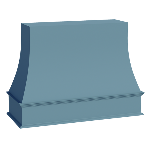 WRH4836-SG  Wood Wall Mounted Range Hood - Shaker Style - Green   48"W x 36"H x 20-1/2"D
