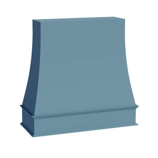 WRH4848-SG  Wood Wall Mounted Range Hood - Shaker Style - Green   48"W x 48"H x 20-1/2"D