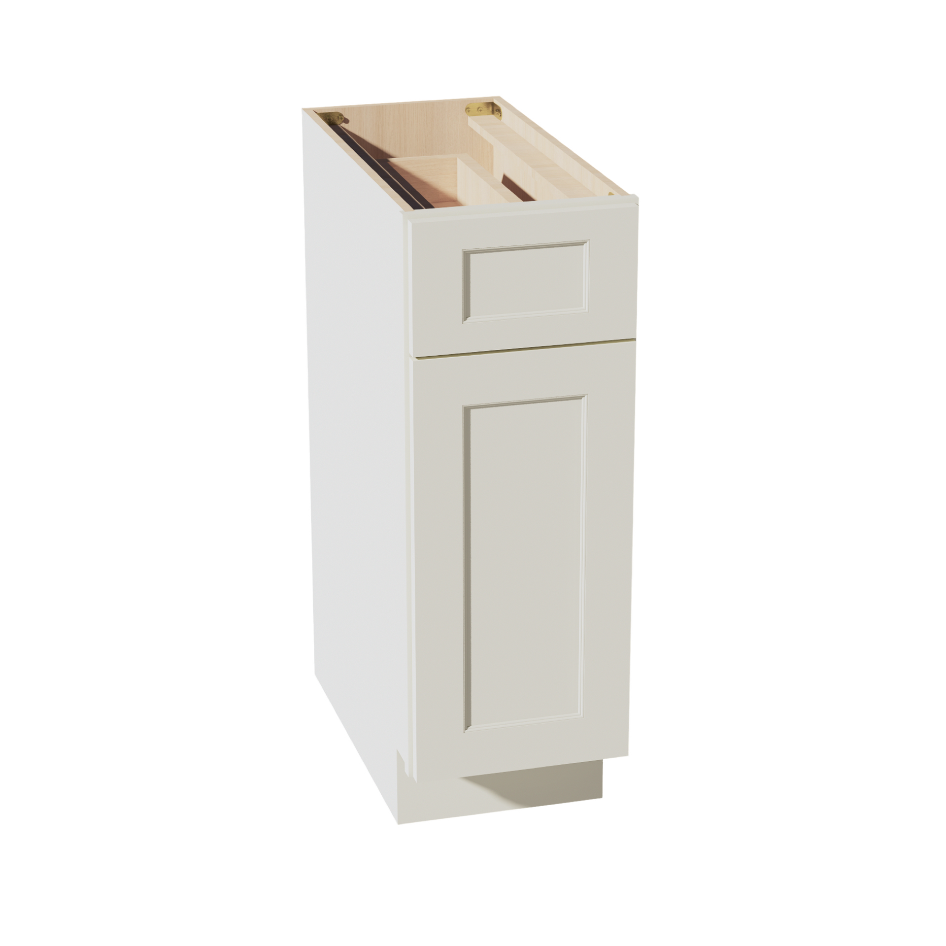 B12-SSAW  Base cabinet - Shaker Style - Swan White   12"W x 34-1/2"H x 24"D