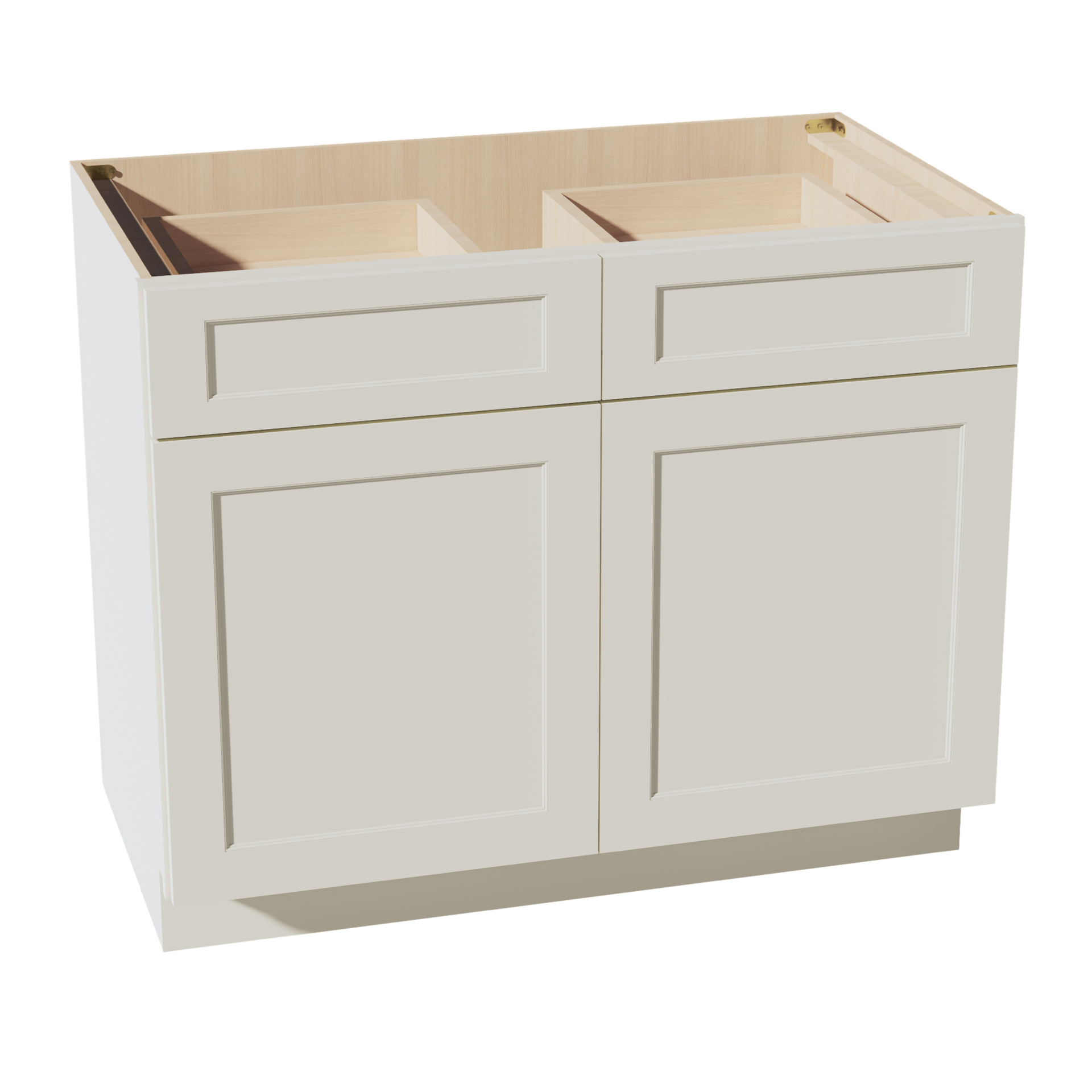 B42-SSAW  Base cabinet - Shaker Style - Swan White   39"W x 34-1/2"H x 24"D