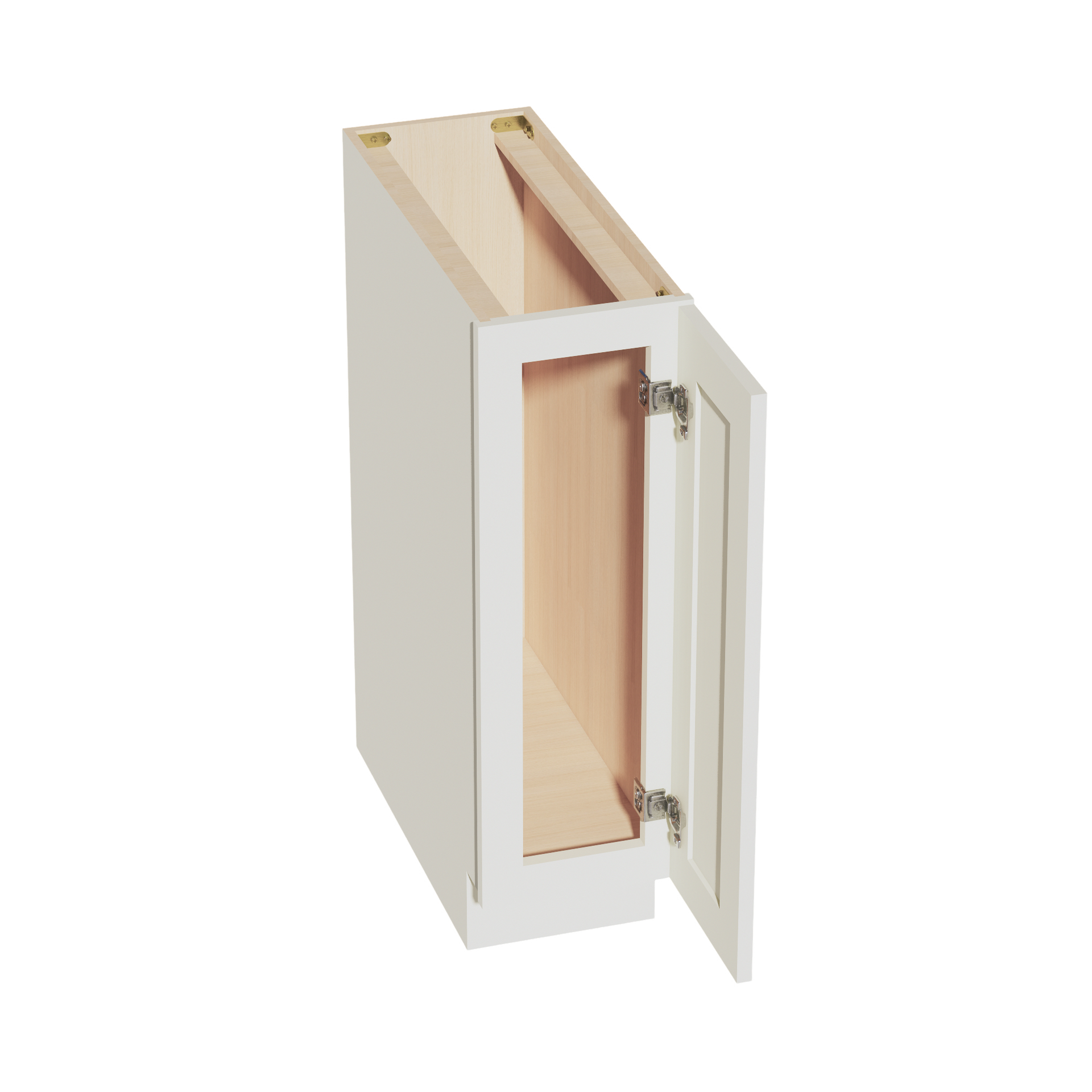 BF0924-SSAW  Base cabinet Full Height Door - Shaker Style - Swan White   12"W x 34-1/2"H x 24"D