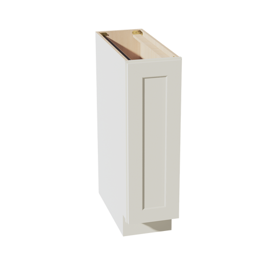 BF0924-SSAW  Base cabinet Full Height Door - Shaker Style - Swan White   12"W x 34-1/2"H x 24"D