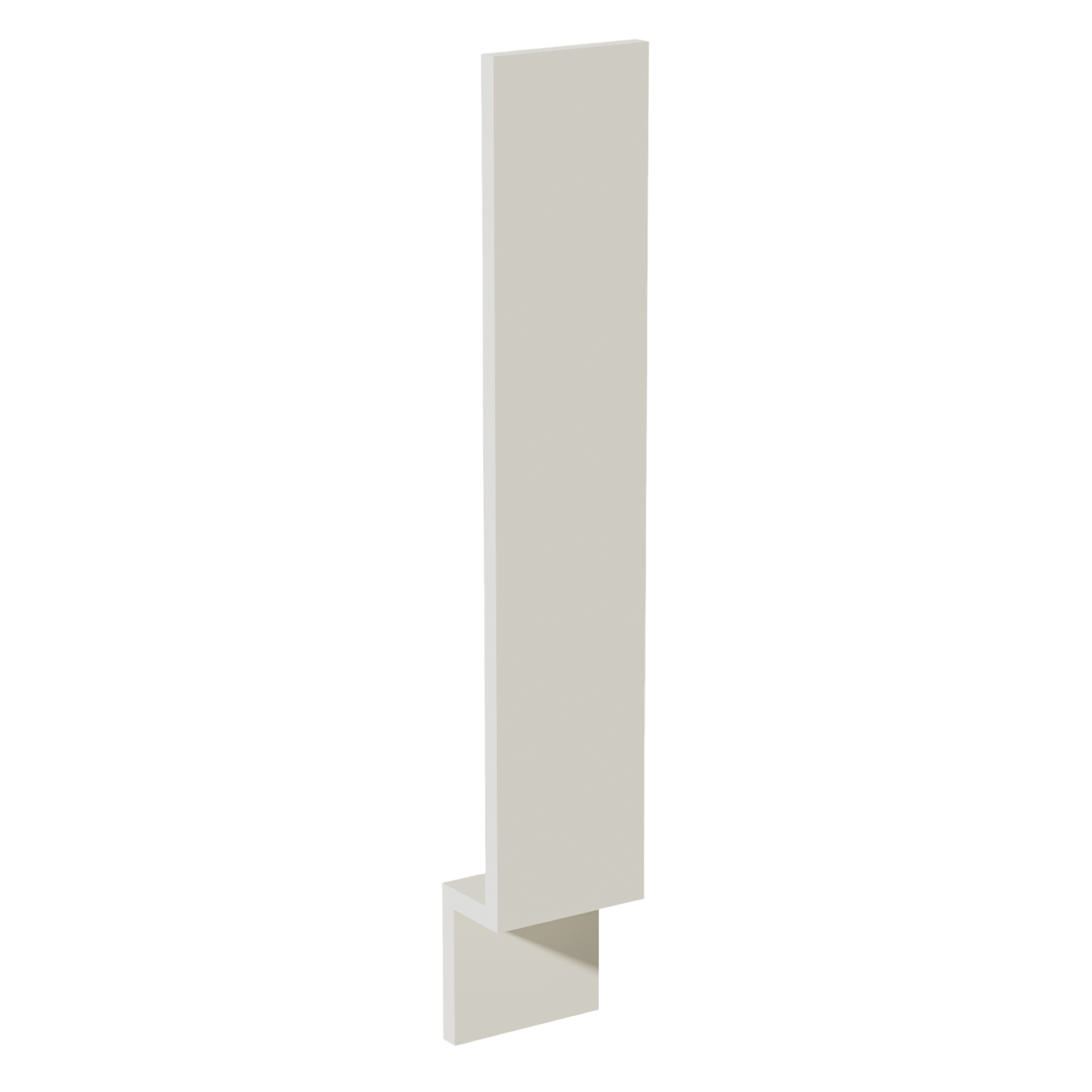BF6-SSAW  Base Cabinet Filler - Shaker Style - Swan White   03"W x 34-1/2"H x