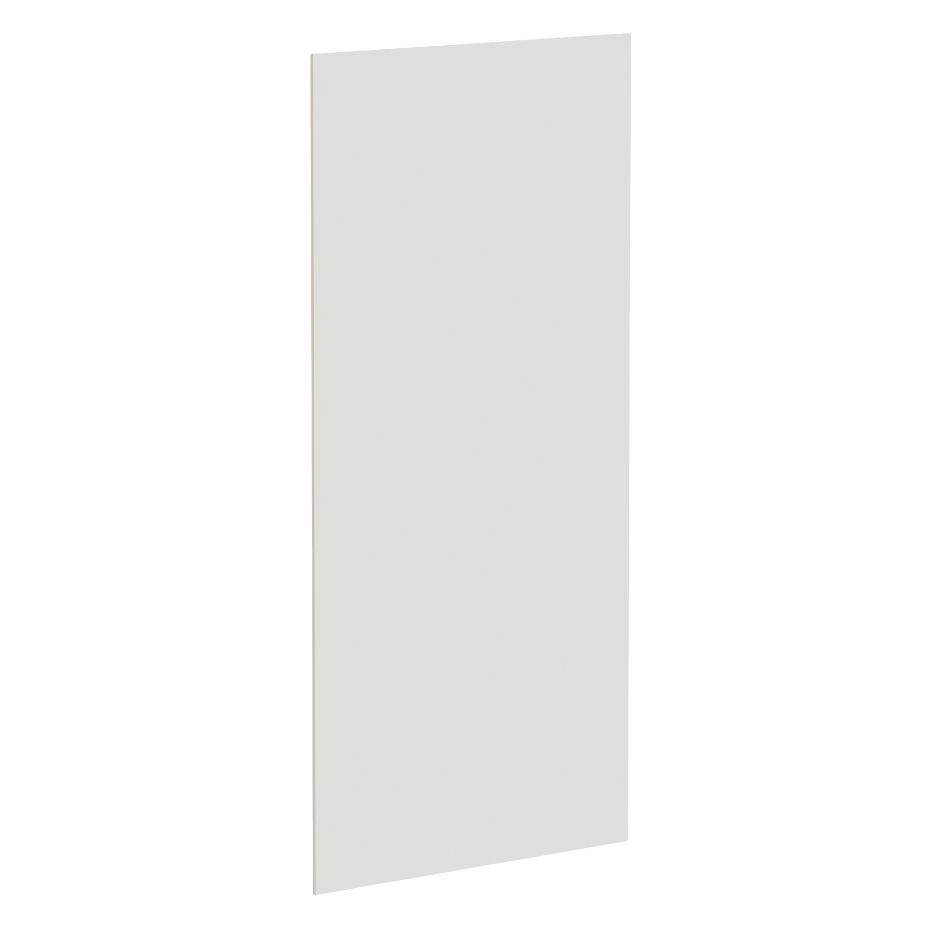 BP4896-1/2-SSAW  Base End Skin Panel - Shaker Style - Swan White   34"W x 96"H x 1/4"D