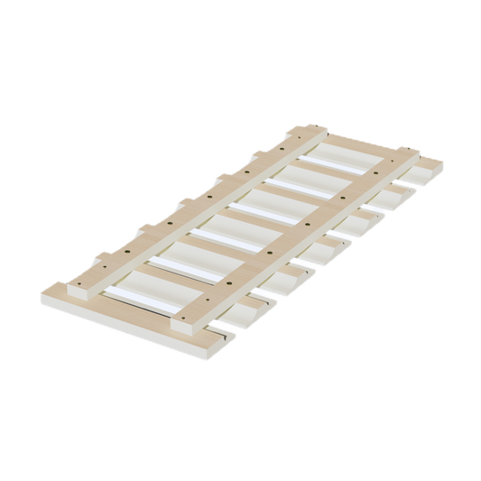 GL30-SSAW  Wall Glass Holder - Shaker Style - Swan White   36"W x 34-1/2"H x 24"D