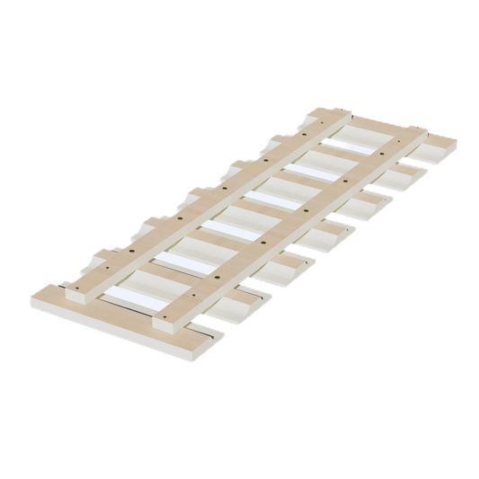 GL36-SSAW  Wall Glass Holder - Shaker Style - Swan White   30"W x  x 12"D