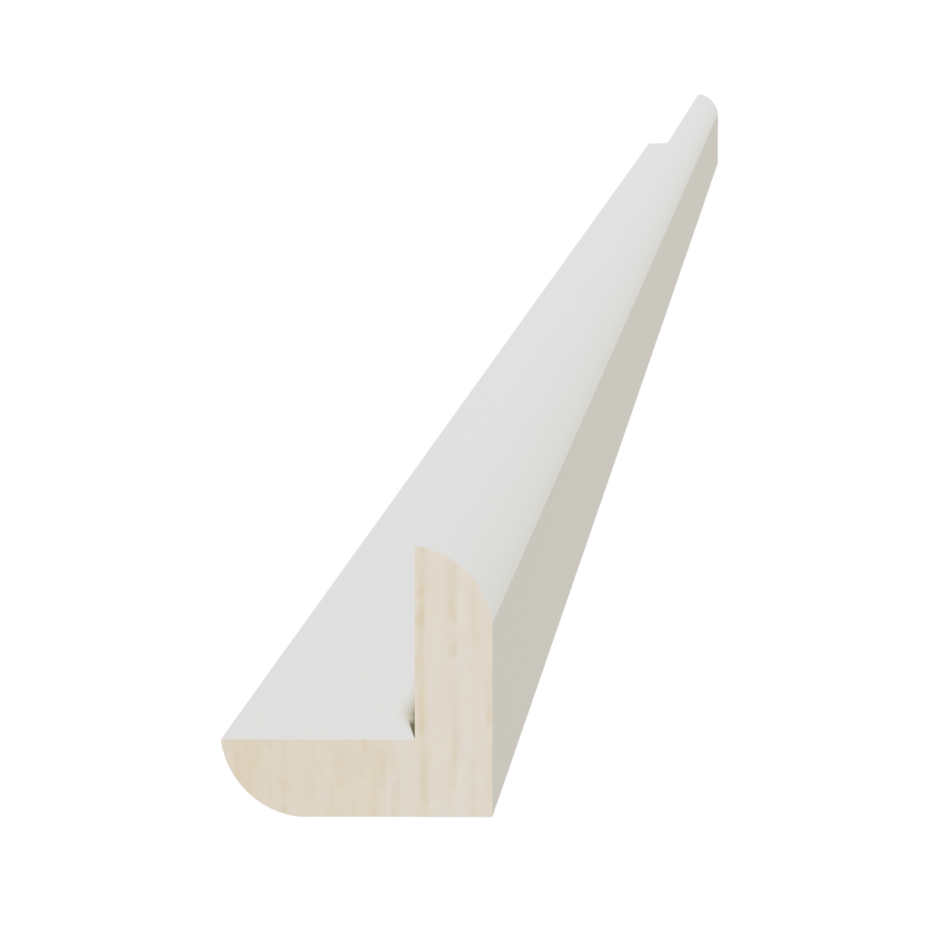 OCM8-SSAW  Outside Corner Molding - Shaker Style - Swan White   33"W x 96"H x 24"D