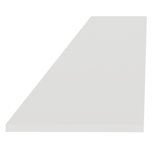 TK8-SSAW  Toe Kick Plate - Shaker Style - Swan White   96"W x 2-1/2"H x 3/4"D