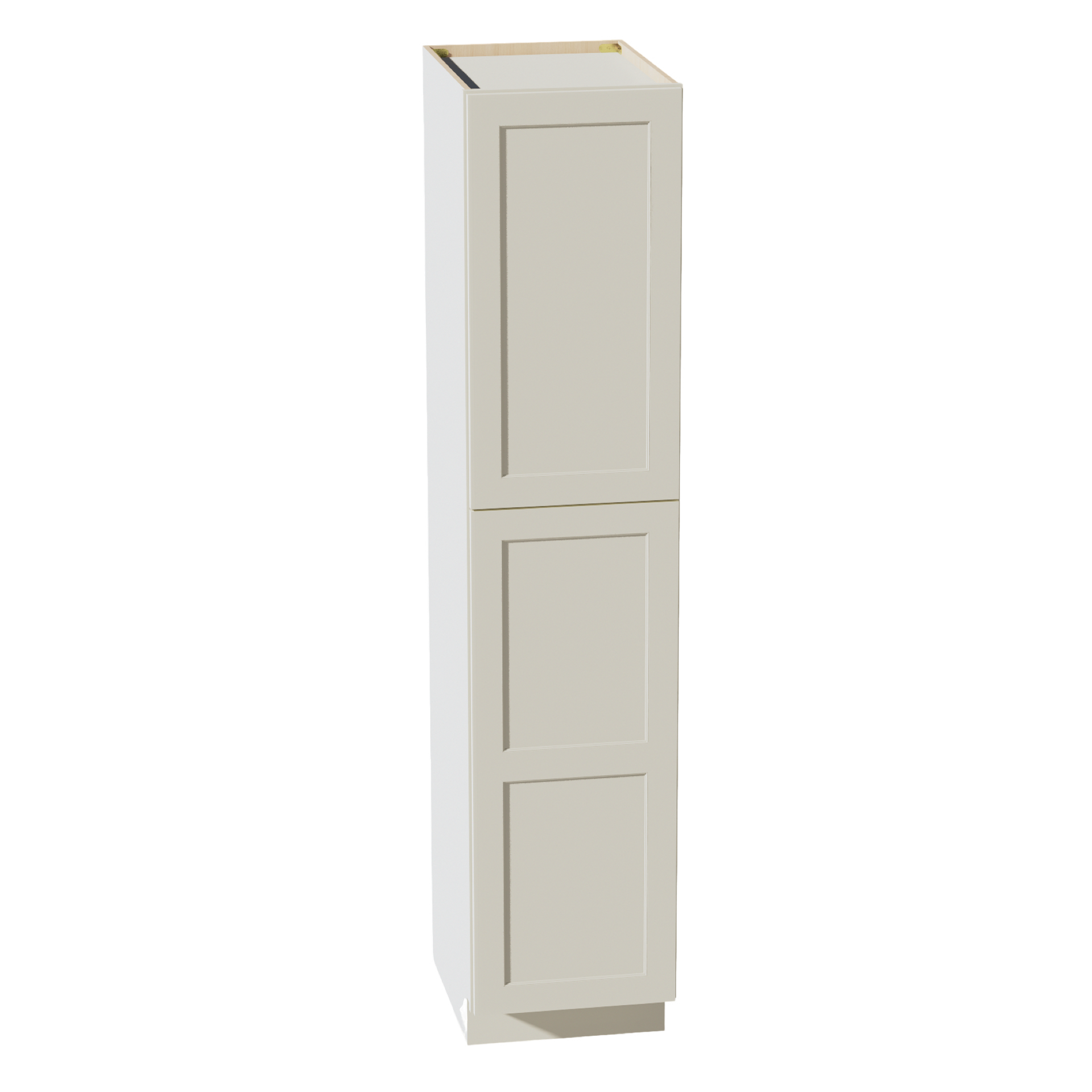 TP1884-SSAW  Tall Shelf Pantry Cabinet 2 Door & 6 Sheleves - Shaker Style - Swan White    x  x