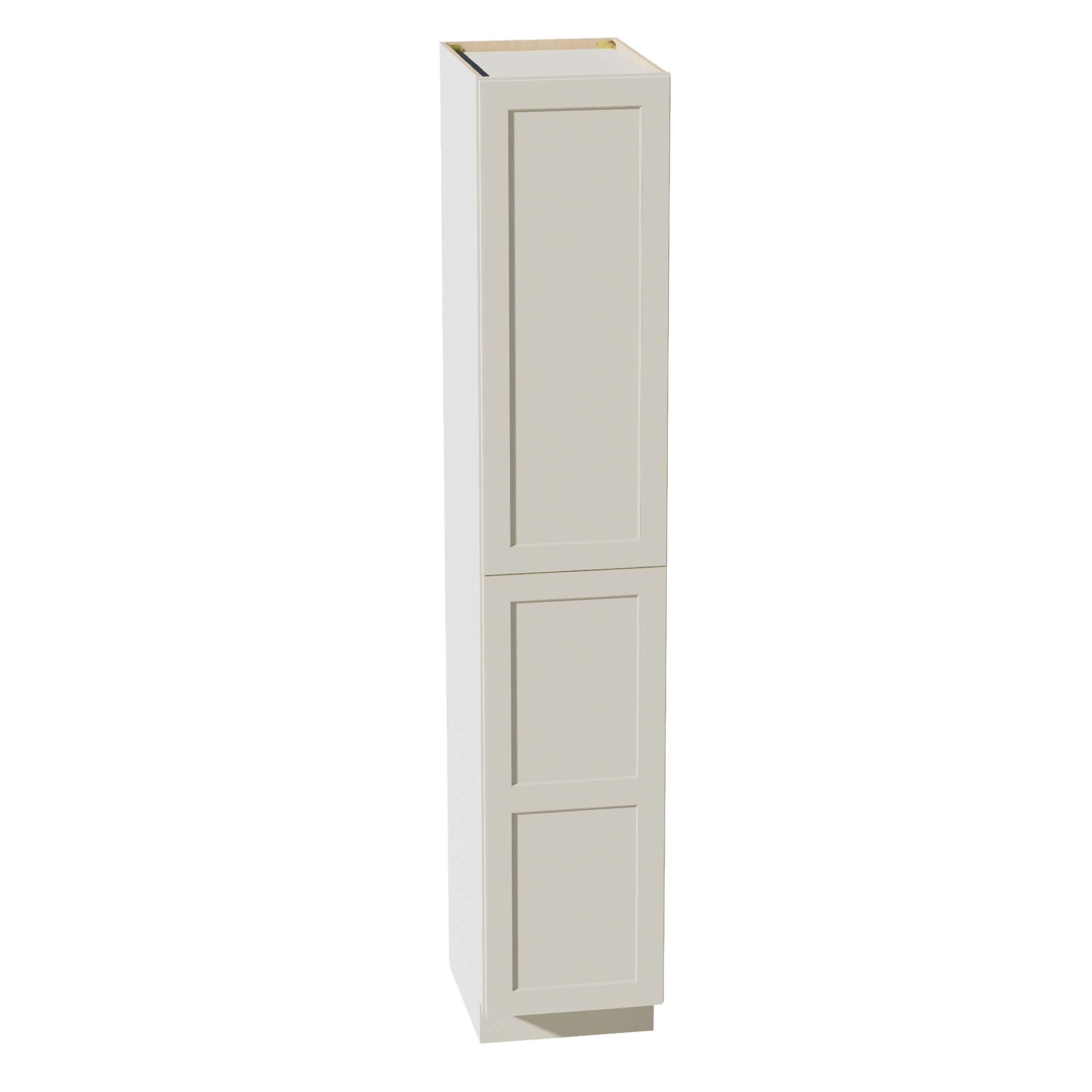 TP1896-SSAW  Tall Shelf Pantry Cabinet 2 Door & 6 Sheleves - Shaker Style - Swan White   18"W x 90"H x 24"D