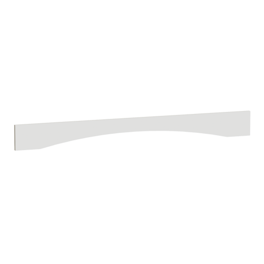 VAR54-SSAW  Arched Valance - Shaker Style - Swan White   36"W x 5-1/2"H x