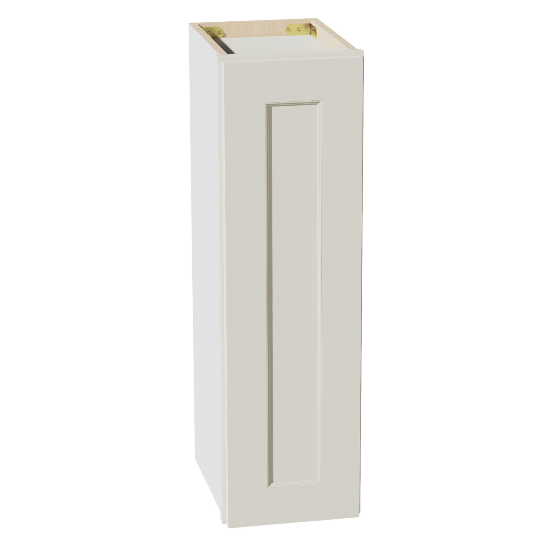 W0930-SSAW  Wall Cabinet 1 Door & 2 Shelves - Shaker Style - Swan White   60"W x 34-1/2"H x 21"D