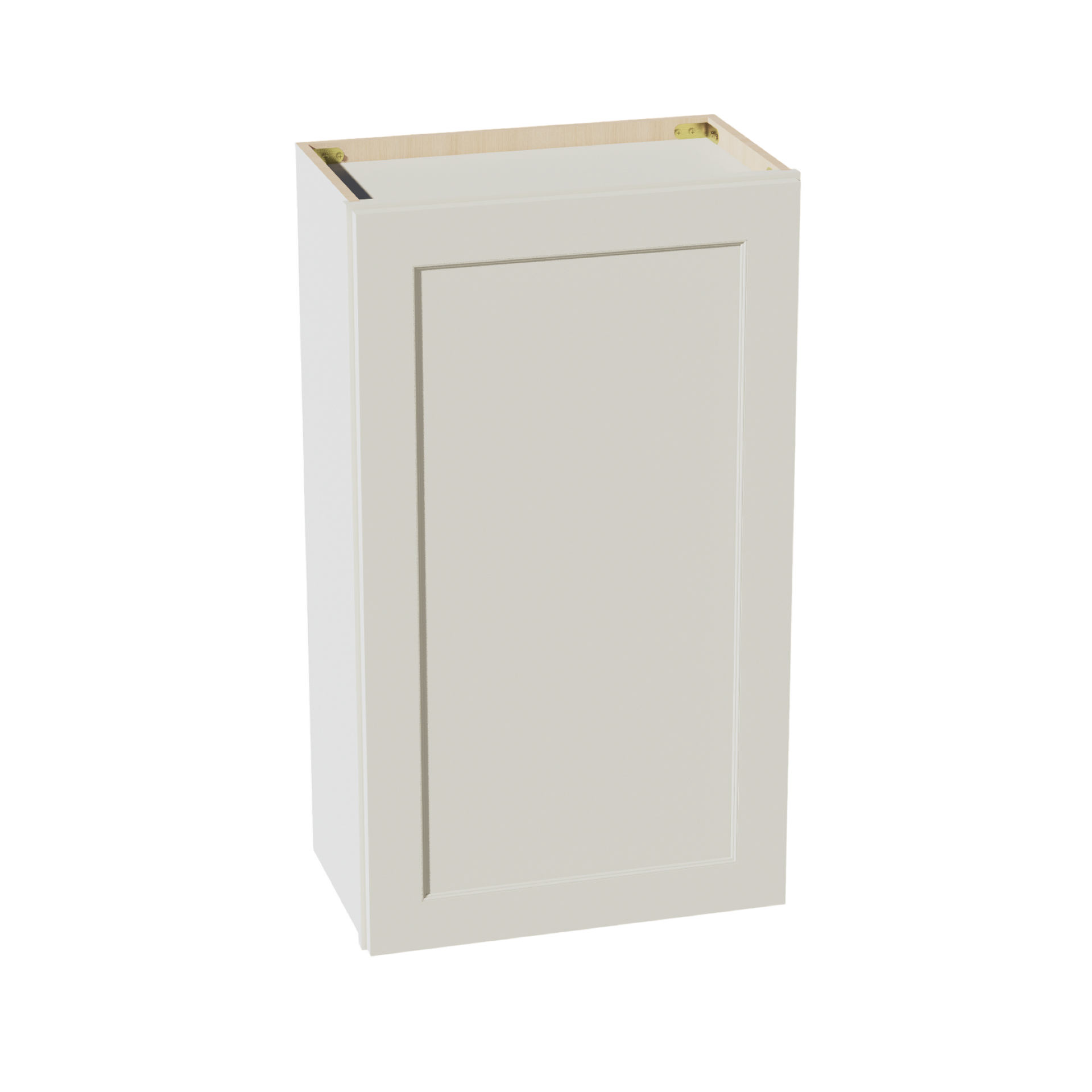 W2136-SSAW  Wall Cabinet 1 Door & 2 Shelves - Shaker Style - Swan White   21"W x 30"H x 12"D