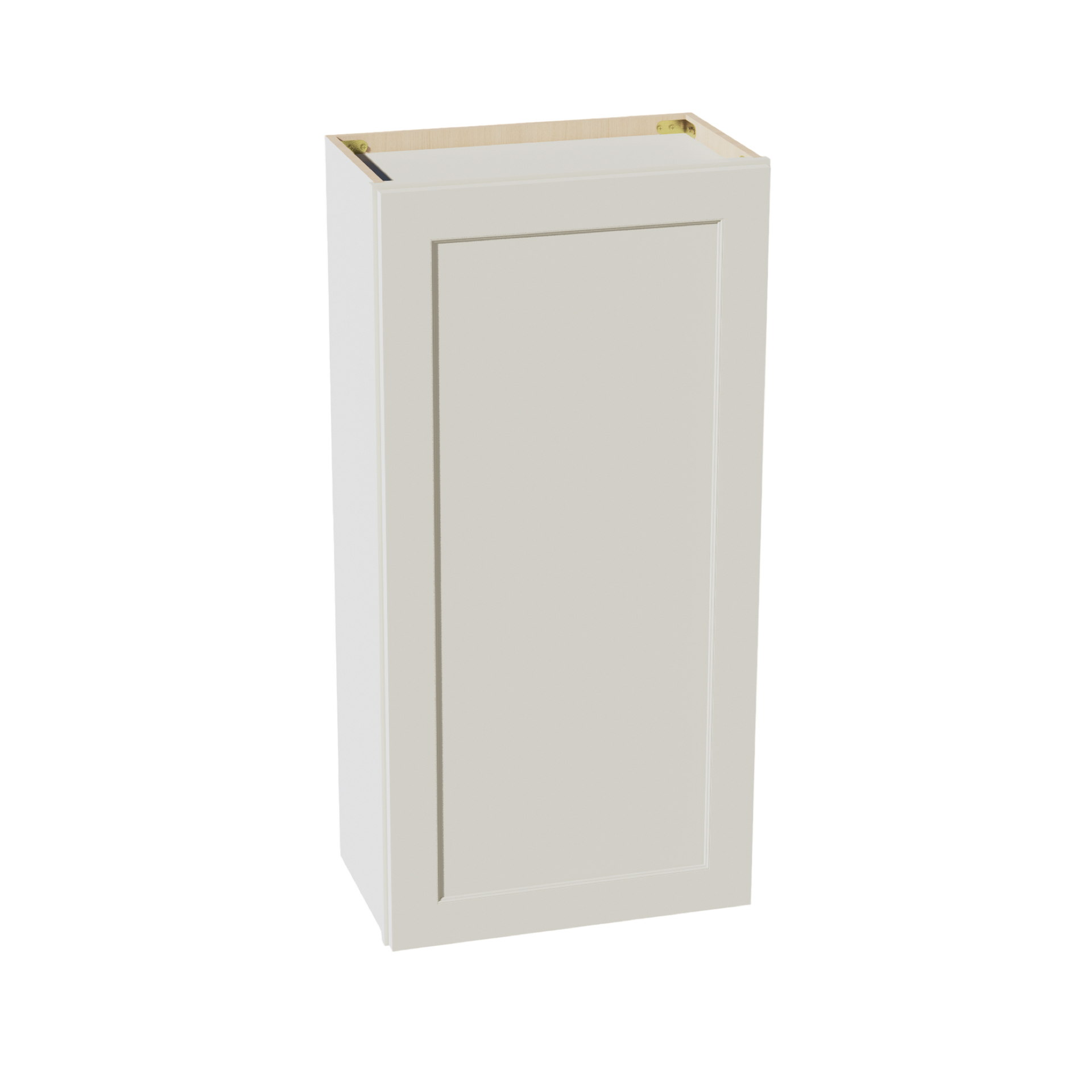 W2142-SSAW  Wall Cabinet 1 Door & 2 Shelves - Shaker Style - Swan White   21"W x 36"H x 12"D