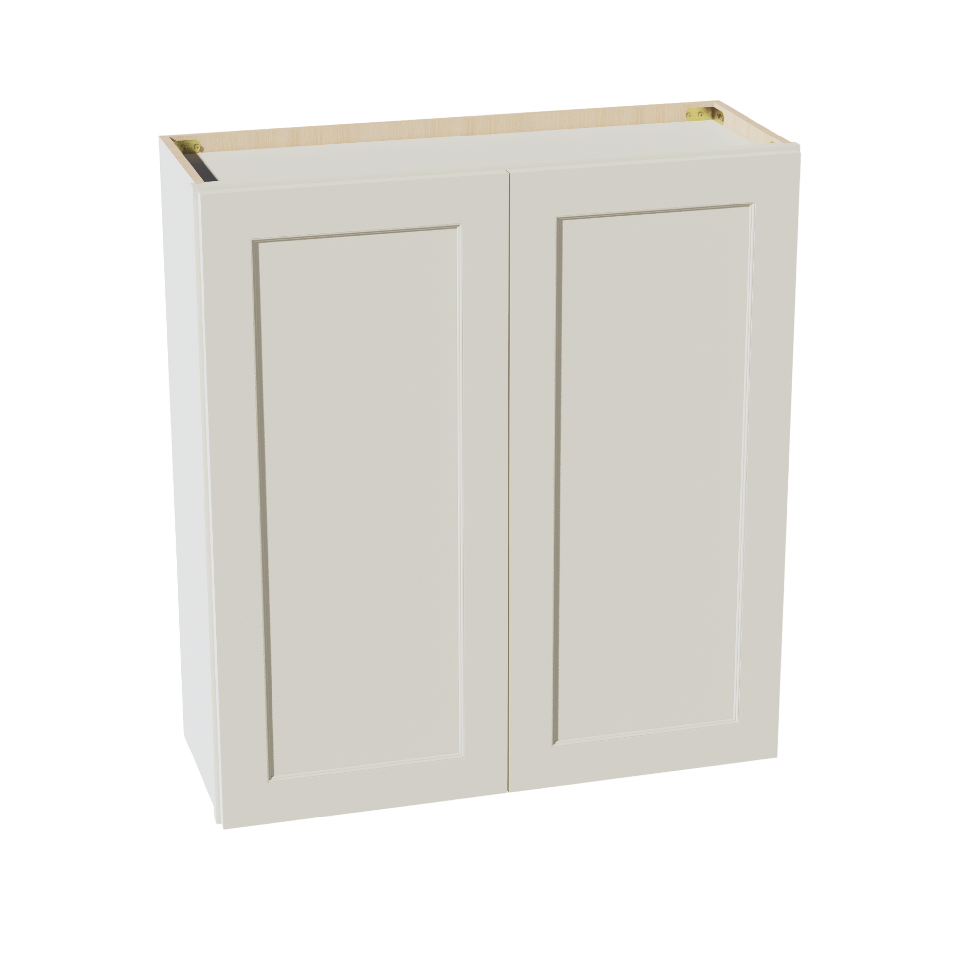 W3336-SSAW  Wall Cabinet 2 Doors & 2 Shelves - Shaker Style - Swan White   33"W x 30"H x 12"D