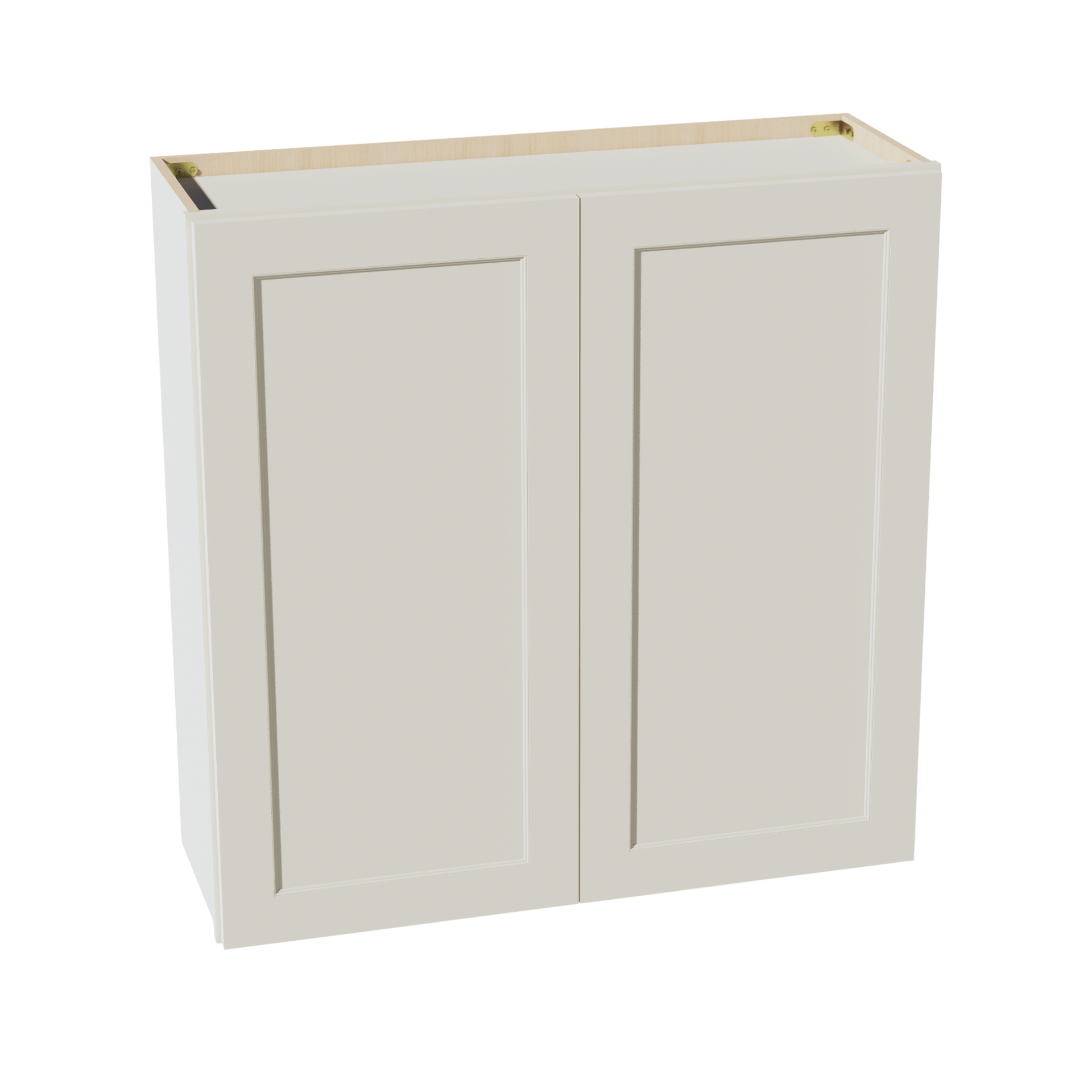 W3636-SSAW  Wall Cabinet 2 Doors & 2 Shelves - Shaker Style - Swan White   36"W x 30"H x 12"D