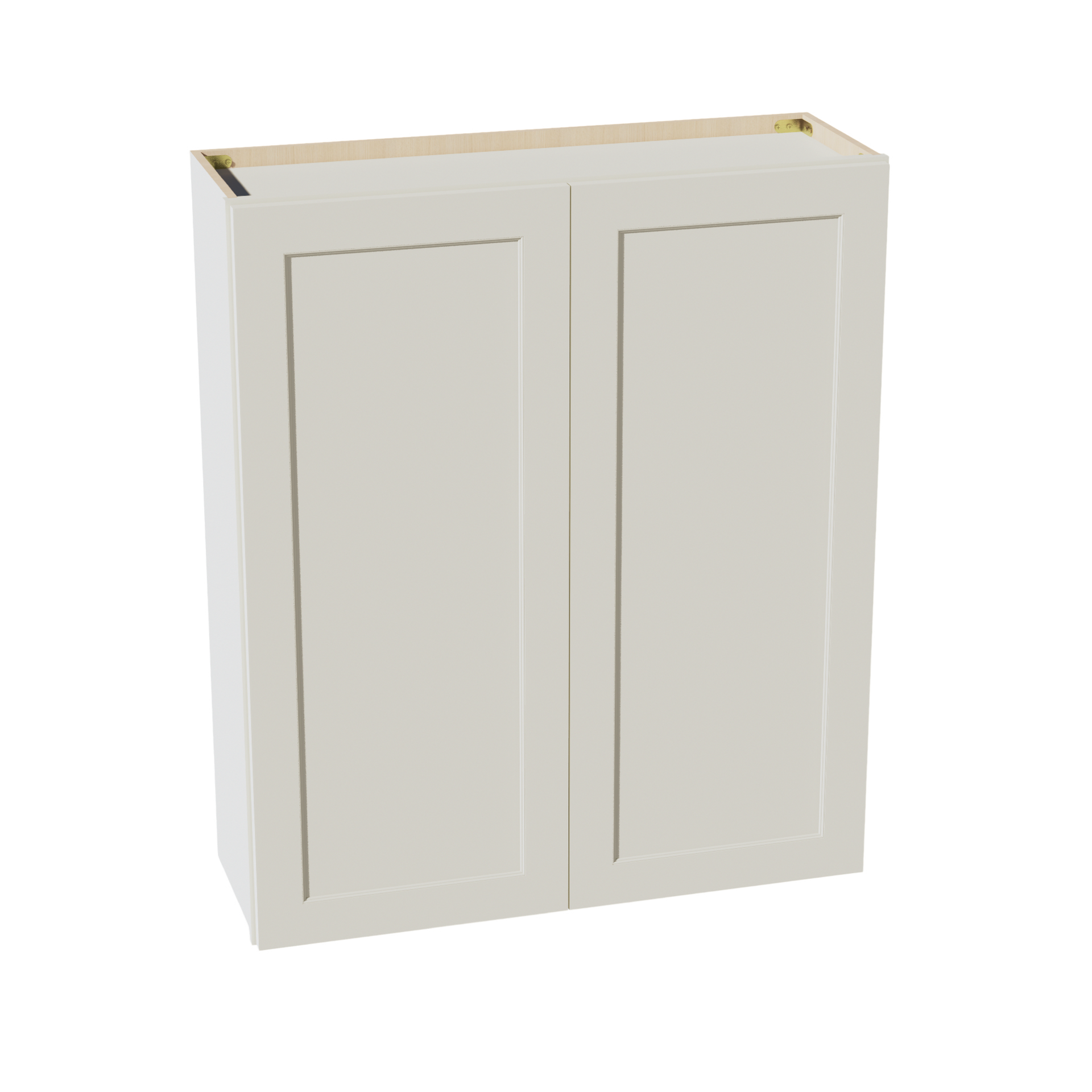 W3642-SSAW  Wall Cabinet 2 Doors & 2 Shelves - Shaker Style - Swan White   36"W x 36"H x 12"D