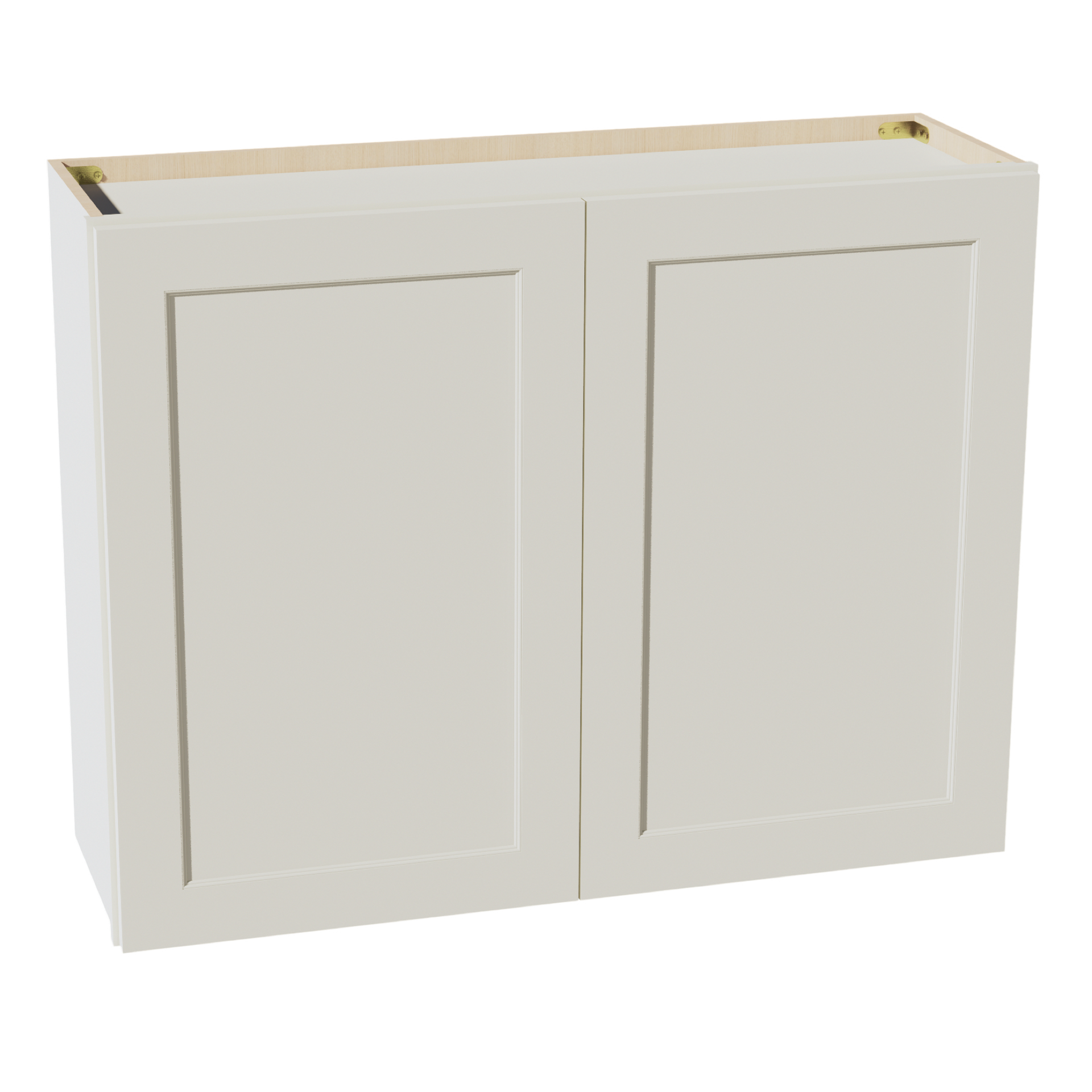 W3930-SSAW  Wall Cabinet 2 Doors & 2 Shelves - Shaker Style - Swan White   39"W x 24"H x 12"D