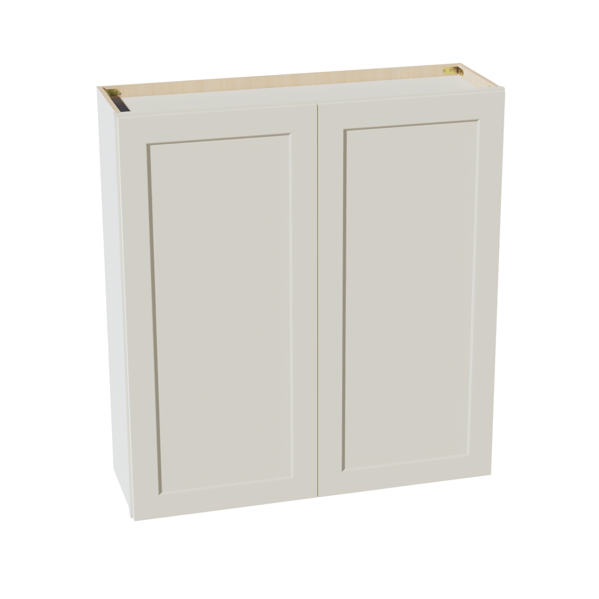 W3942-SSAW  Wall Cabinet 2 Doors & 2 Shelves - Shaker Style - Swan White   39"W x 36"H x 12"D