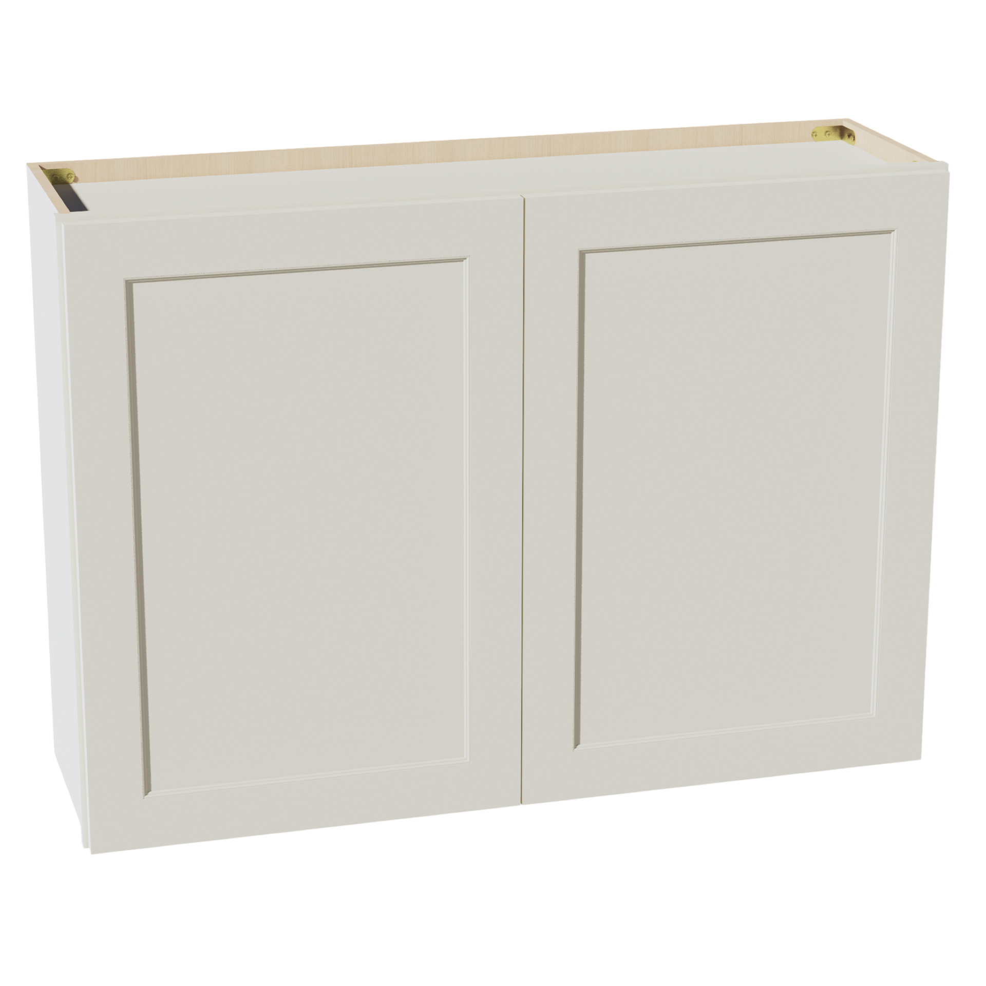 W4230-SSAW  Wall Cabinet 2 Doors & 2 Shelves - Shaker Style - Swan White   39"W x 36"H x 12"D