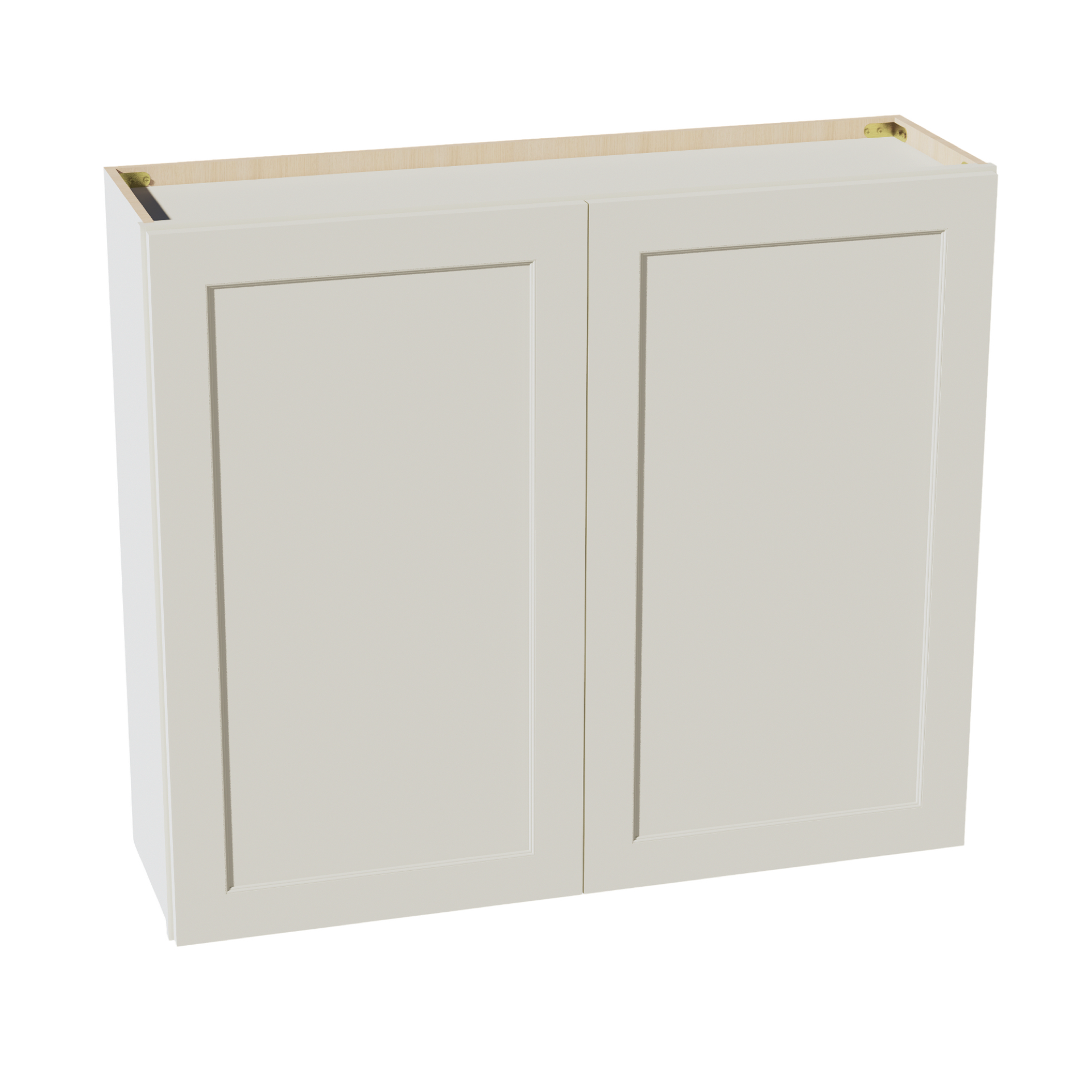 W4236-SSAW  Wall Cabinet 2 Doors & 2 Shelves - Shaker Style - Swan White   42"W x 30"H x 12"D