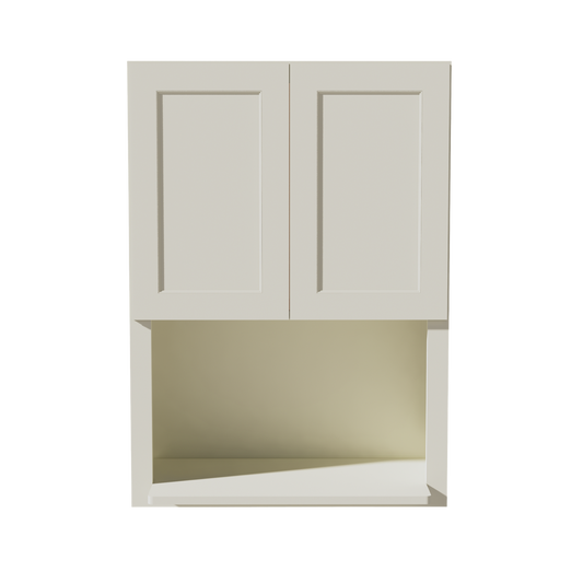 WM3042-SSAW  Wall Cabinets 2 Doors Wall Built-in Microwave  - Shaker Style - Swan White   30"W x 36"H x 12"D