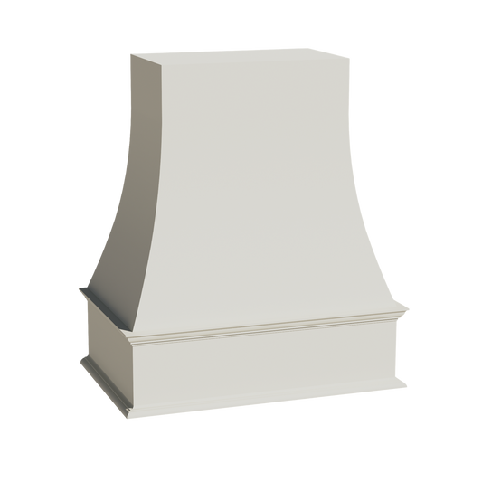 WRH3036-SSAW: Shaker Swan White 30"W x 36"H Wood Wall Mounted Range Hoods