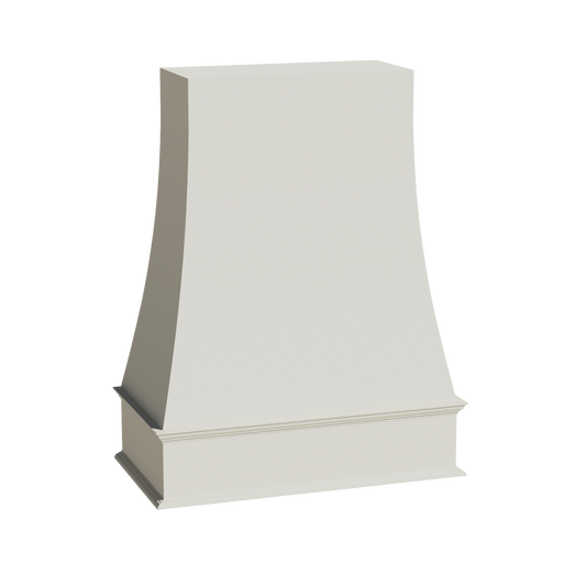 WRH3648-SSAW: Shaker Swan White 36"W x 48"H Wood Wall Mounted Range Hoods
