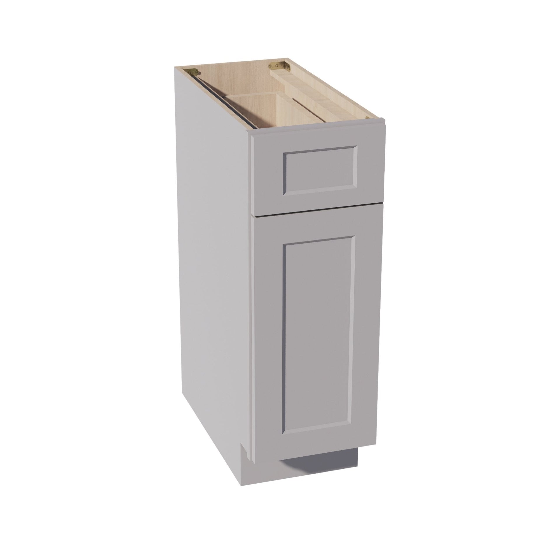 B12-SLG  Base cabinet - Shaker Style - Light Grey   12"W x 34-1/2"H x 24"D