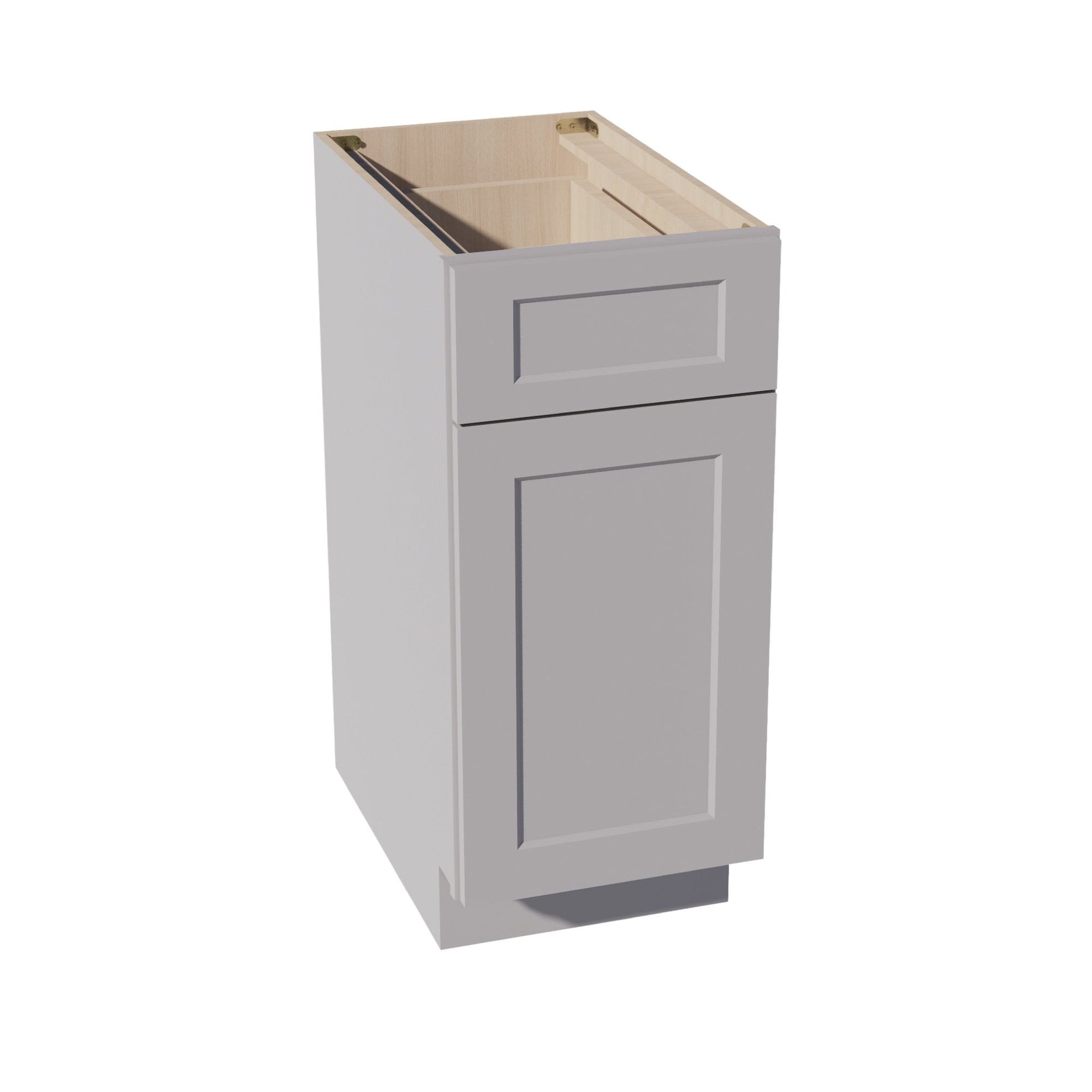 B15-SLG  Base cabinet - Shaker Style - Light Grey   15"W x 34-1/2"H x 24"D