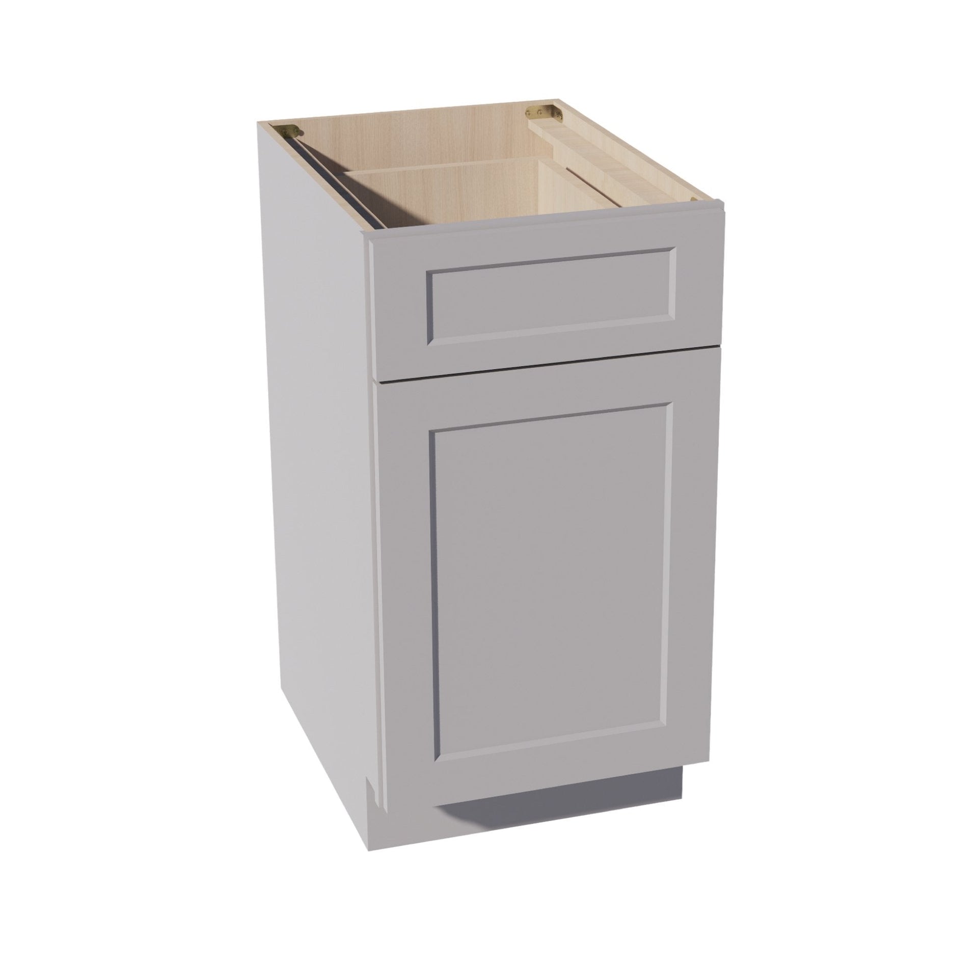 B18TR-SLG  Base cabinet - Shaker Style - Light Grey   18"W x 34-1/2"H x 24"D