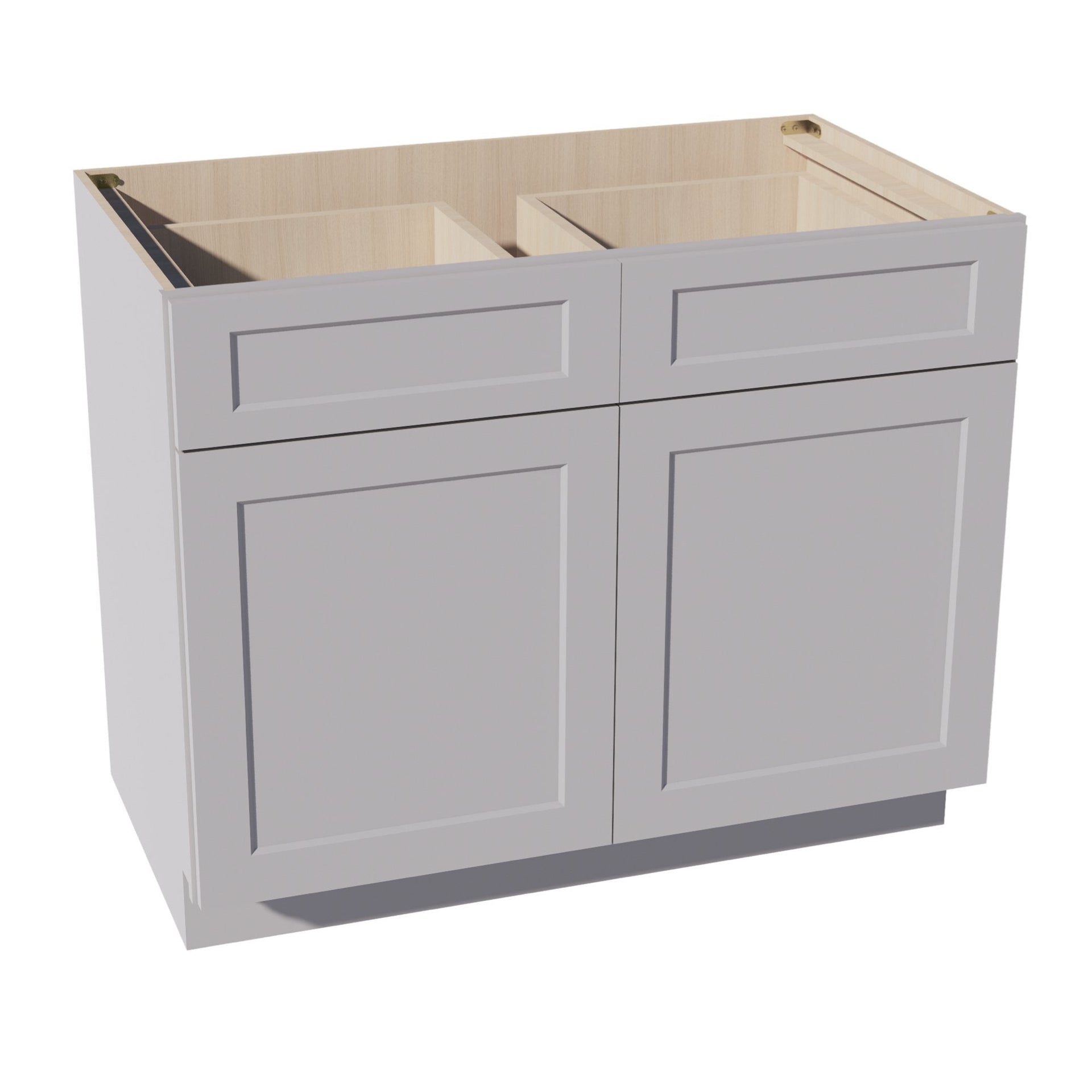 B42-SLG  Base cabinet - Shaker Style - Light Grey   42"W x 34-1/2"H x 24"D