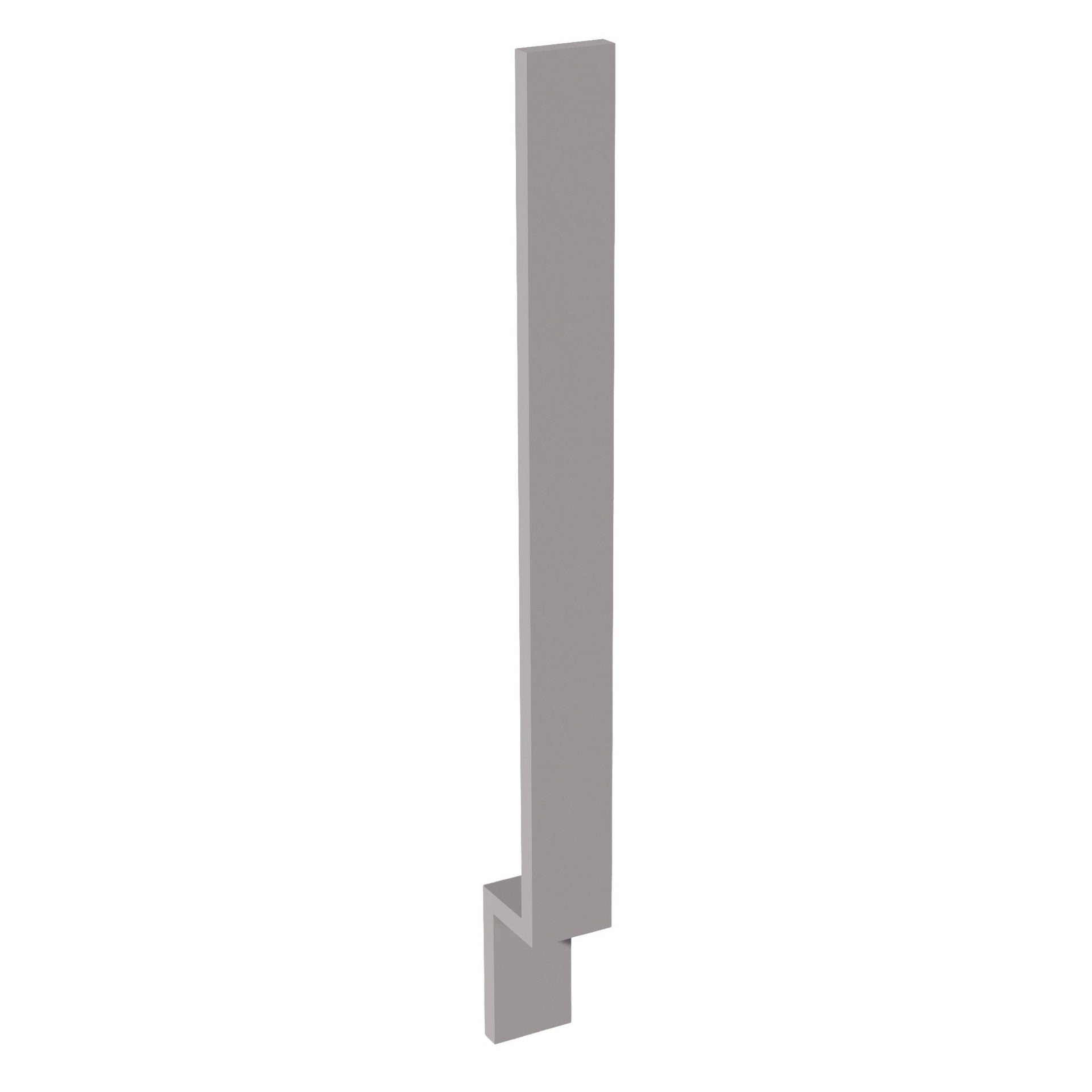 BF3-SLG  Base Cabinet Filler - Shaker Style - Light Grey   03"W x 34-1/2"H x