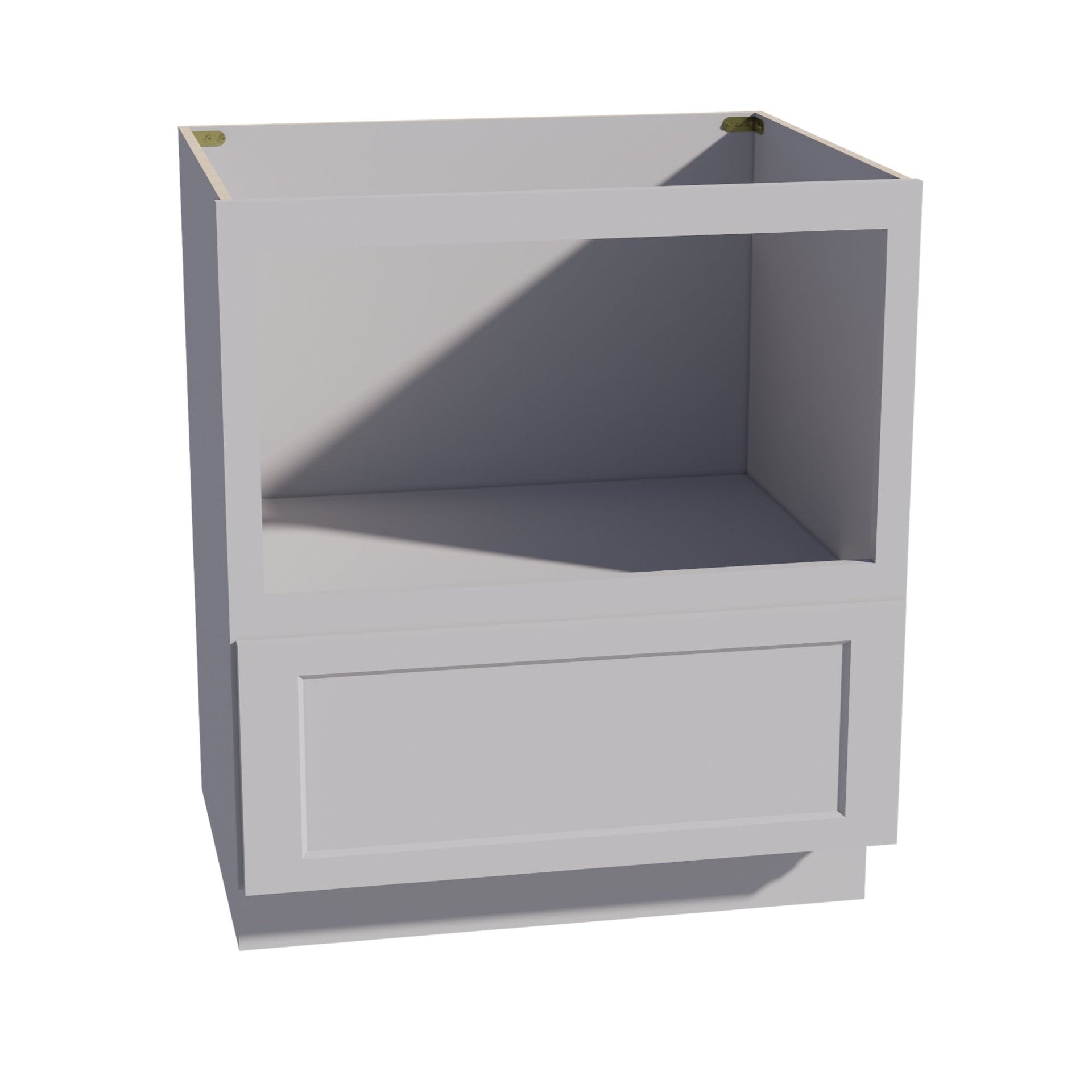 BMC30-SLG:Shaker Light Grey 30" 1 Drawer Base Built-in Microwave Cabinets