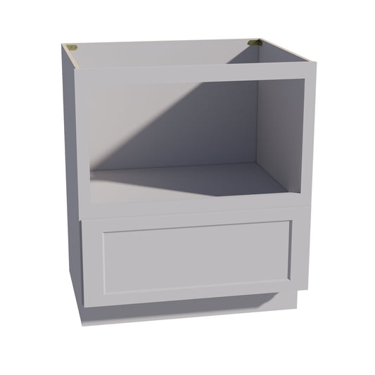 BMC30-SLG:Shaker Light Grey 30" 1 Drawer Base Built-in Microwave Cabinets