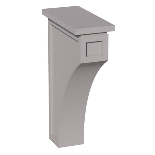 CMCB-SLG  Extra Large Corbel - Shaker Style - Light Grey   3-1/2"W x 12-1/4"H x 8"D