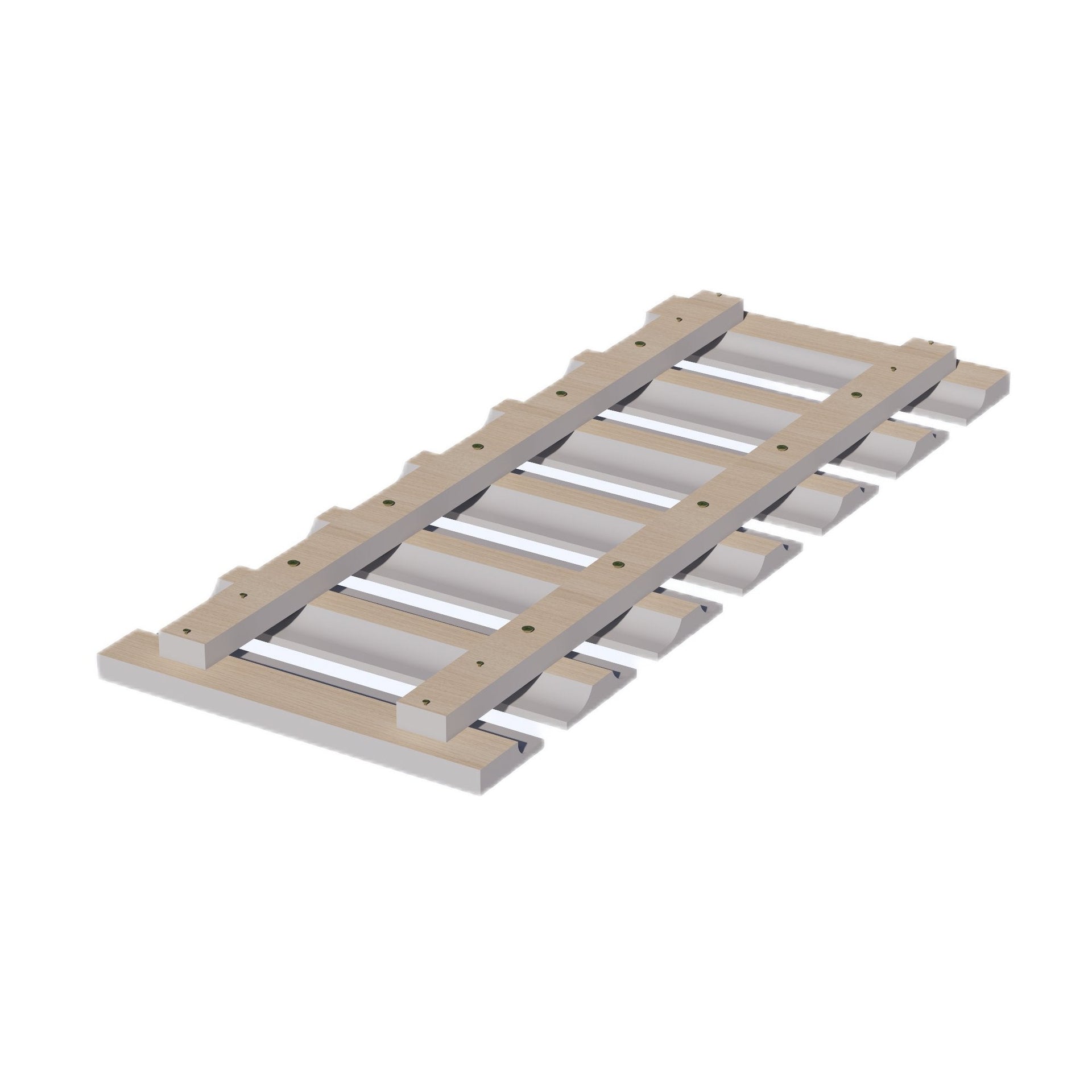 GL30-SLG  Wall Glass Holder - Shaker Style - Light Grey   30"W x  x 12"D