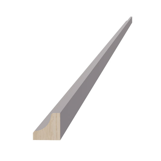 ICM8-SLG  Inside Corner Molding - Shaker Style - Light Grey   96"W x 3/4"H x 3/4"D