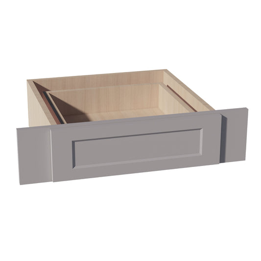 KD30-SLG  Vanity Knee Drawer - Shaker Style - Light Grey   30"W x 7-1/2"H x 21"D