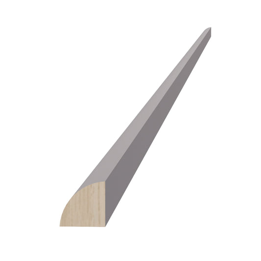 QRM-SLG  Quarter Round Shoe Molding - Shaker Style - Light Grey   3/4"W x 96"H x 3/4"D
