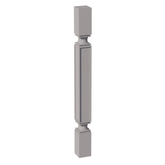 SP336-SLG: Shaker Light Grey 03"W x 36"H x 03"D Square Roman Pillar